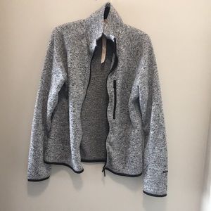 Bench zip up funnel neck sweater